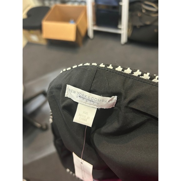 Houndstooth Pencil Skirt Career Office Work Business Professional - Picture 9 of 9